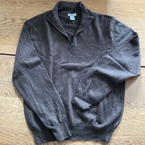 Cashmere quarter zip sweater
